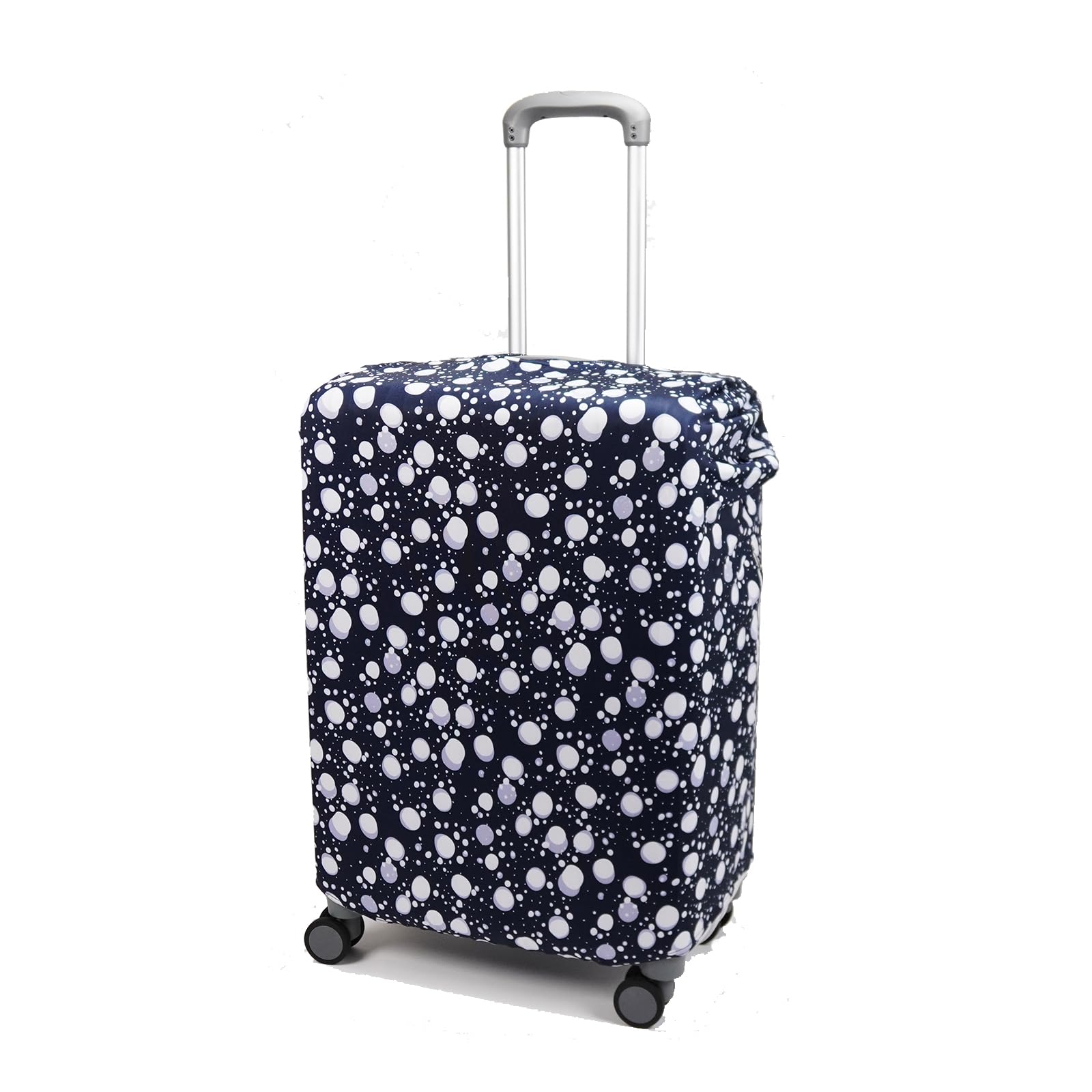 Amazon.co.jp: Ace Suitcase Cover Muffle M Pocket, navy (dot