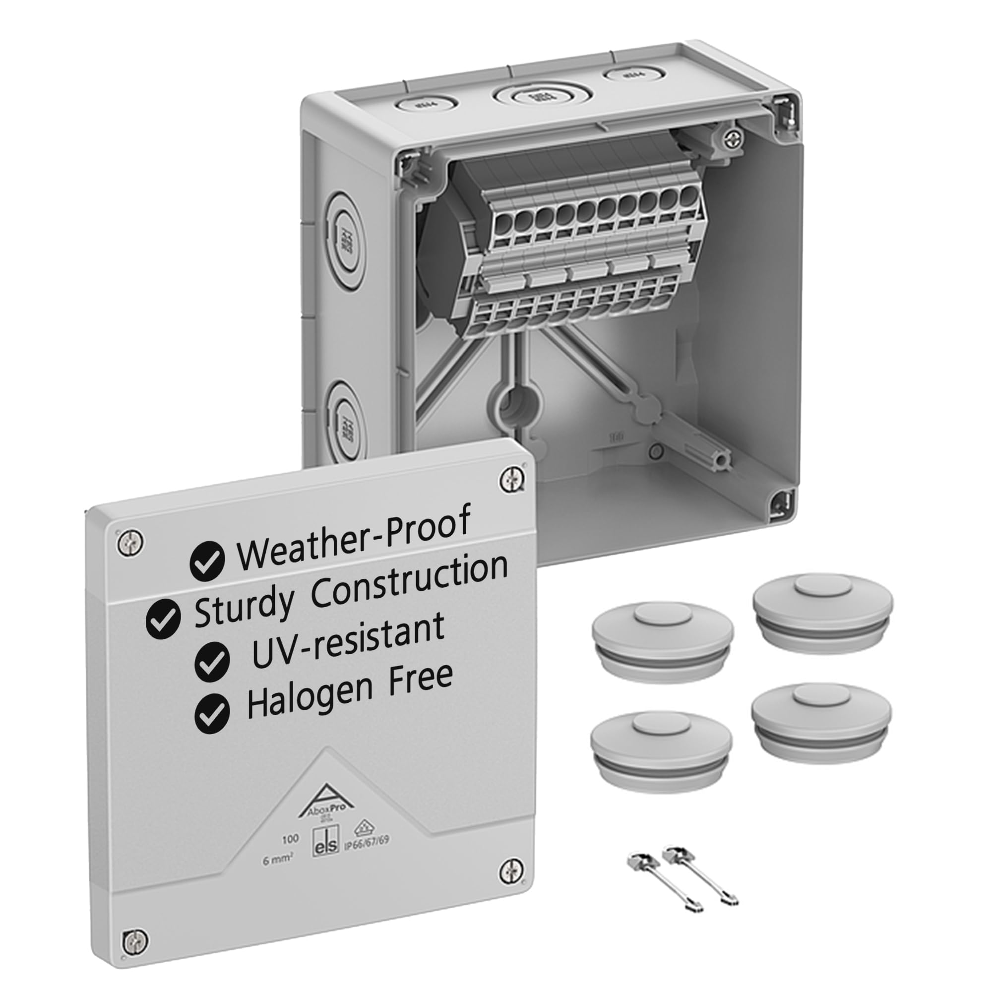 Spelsberg Abox Pro SL-6², IP66/IP67/IP69 Junction Box with Cable Connectors Accessories