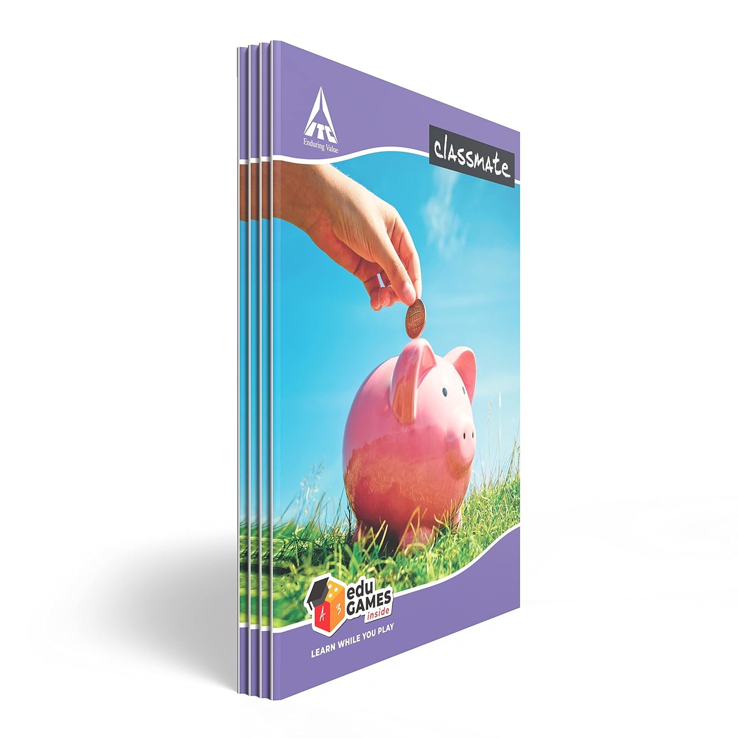 Classmate Notebook - Single Line, 172 Pages, 190 mm x 155 mm - Pack Of ...