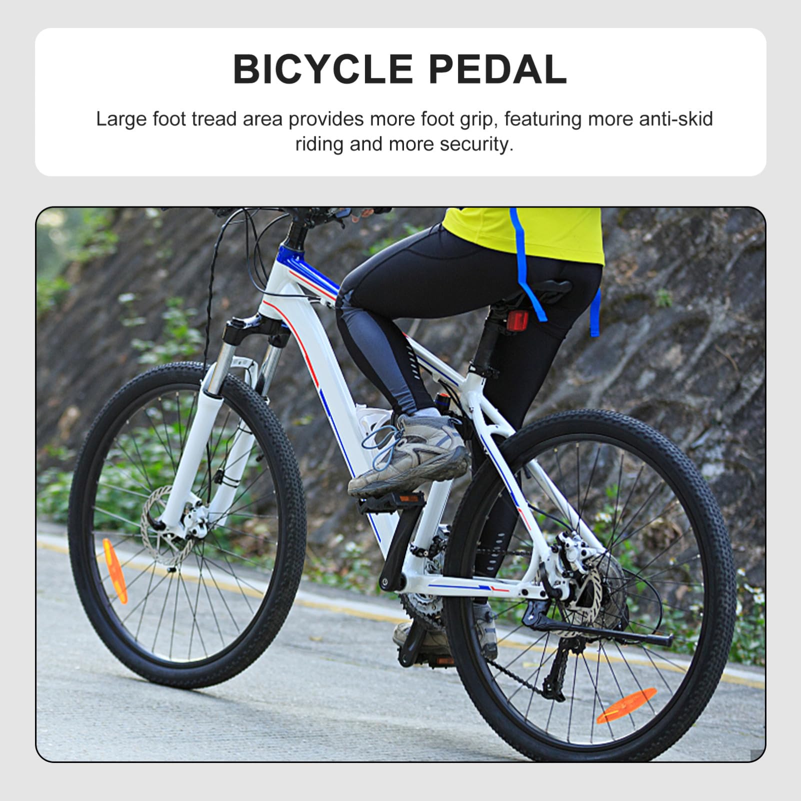 Bicicleta Aleación Antideslizantes Plataforma Grande con Rodamientos Sellados para Montaña y Carretera