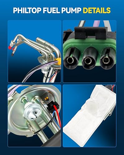 Miniatura 539 de PHILTOP Electric Fuel Pump Assembly Fits For Chevrolet S10 1985-1991, GMC S15 1985-1990, GMC Sonoma 1991, GMC Syclone 1991, SP06B1H