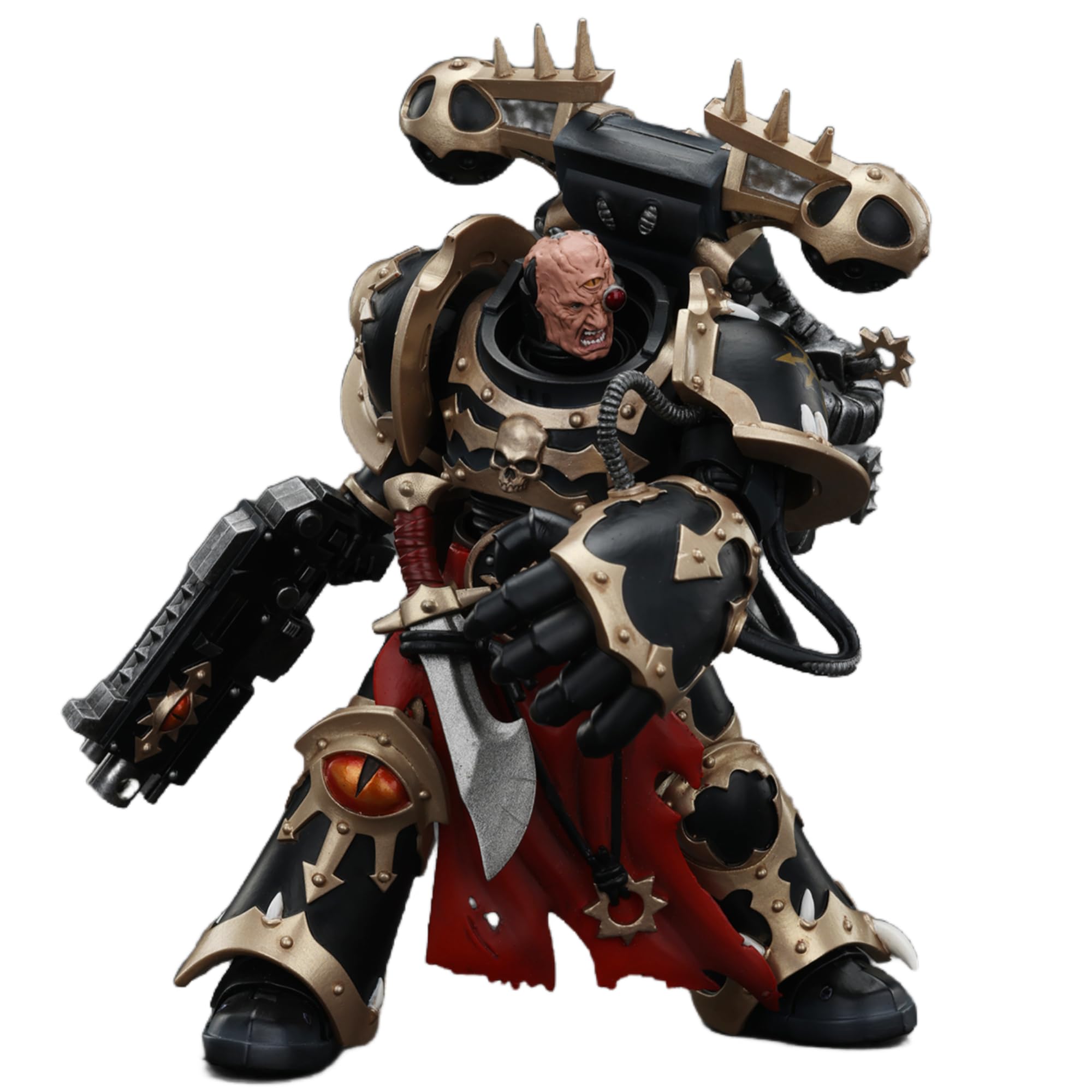 TOYVERSE JOYTOY 1/18 Warhammer 40,000 Action Figure, Chaos Space Marines Black Legion Chosen with Bolt Pistol and Power Fist, Movable Joints Character Model, Ages 15+
