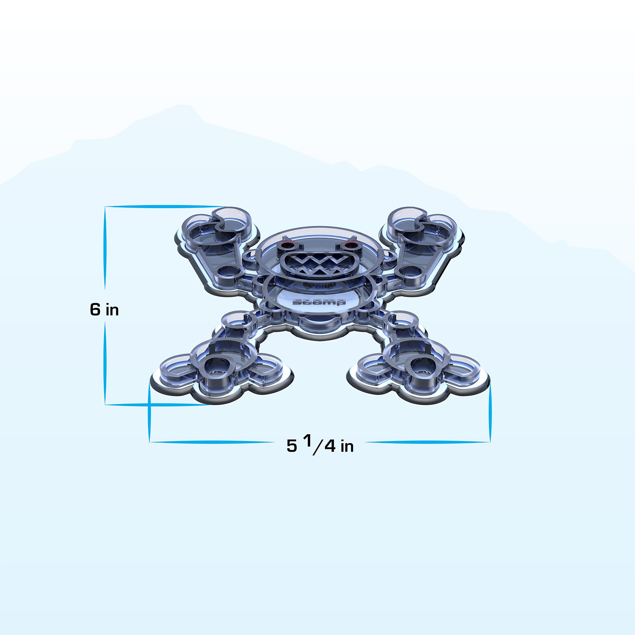 Stompgrip Premium Snowboard Stomp Pad | Jynx | 3D Collection | 3D Decal | Grey