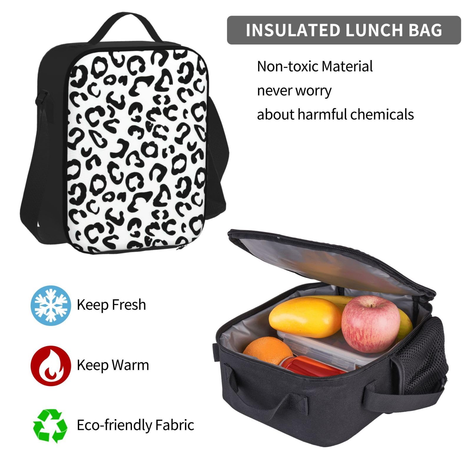 Zaino, borsa portapranzo, astuccio, set da 3 pezzi, per lavoro e