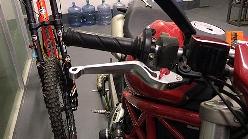 Miniatura 8 de Krace - Palanca de freno de embrague para motocicleta Kawasaki H2H2R 2015-2018 ajustable largo negro 2017 2016