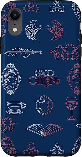 iPhone XR Good Omens - Funda Símbolos