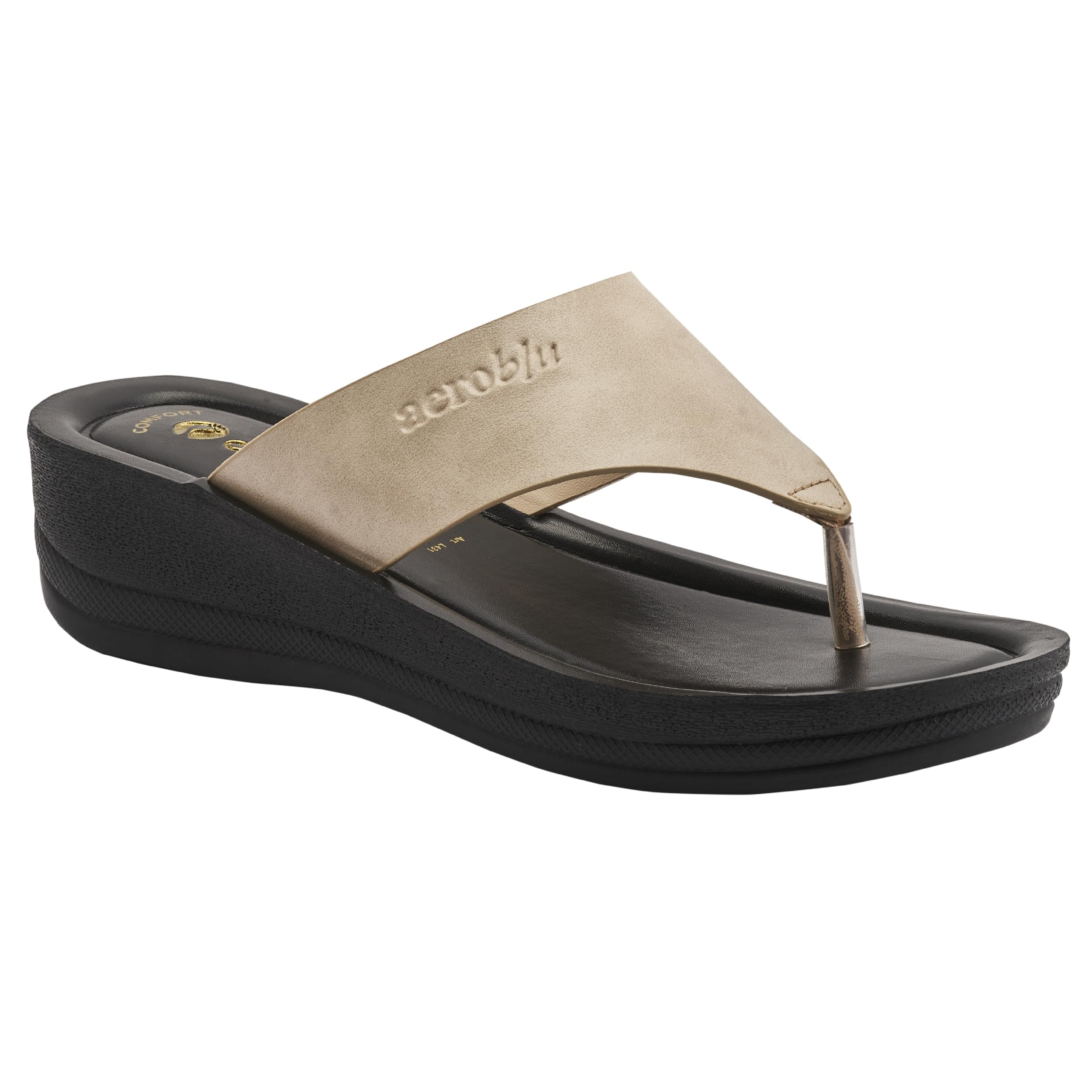 aeroblu Women's Copper Casual Slip-On Slippers with 1 inch heel | Anti Skid | Water Resistant-picture-14