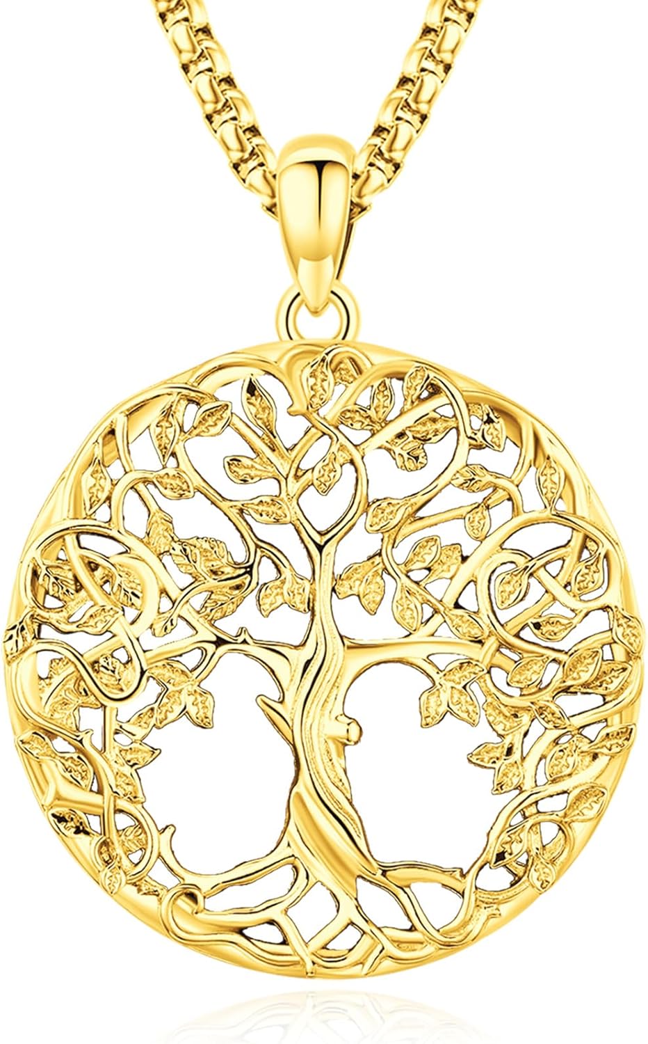 Eusense Tree of Life Necklace for Women Men Sterling Silver 925 Tree Urn Locket Cremation Jewelry Family Tree Pendant Gifts for Her Him Mom Dad Grandma Daughter