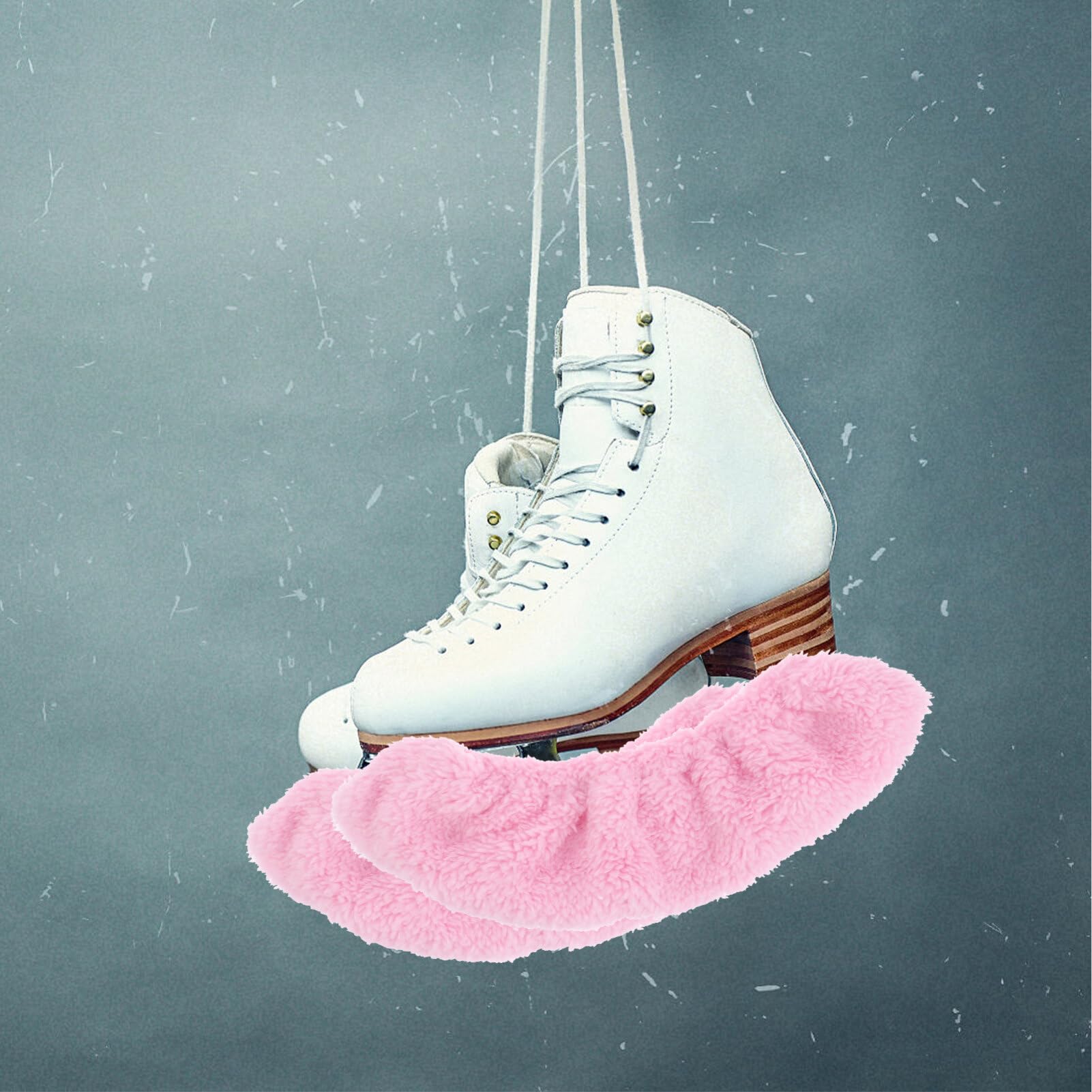 VANZACK Protège-Patins À Glace Couvre-Lames De Patins À Glace Protège-Patins pour Patins De Hockey Housse en Velours pour Tout-Petits Enfants Jeunes Adultes Hommes Femmes Garçons (Rose L)