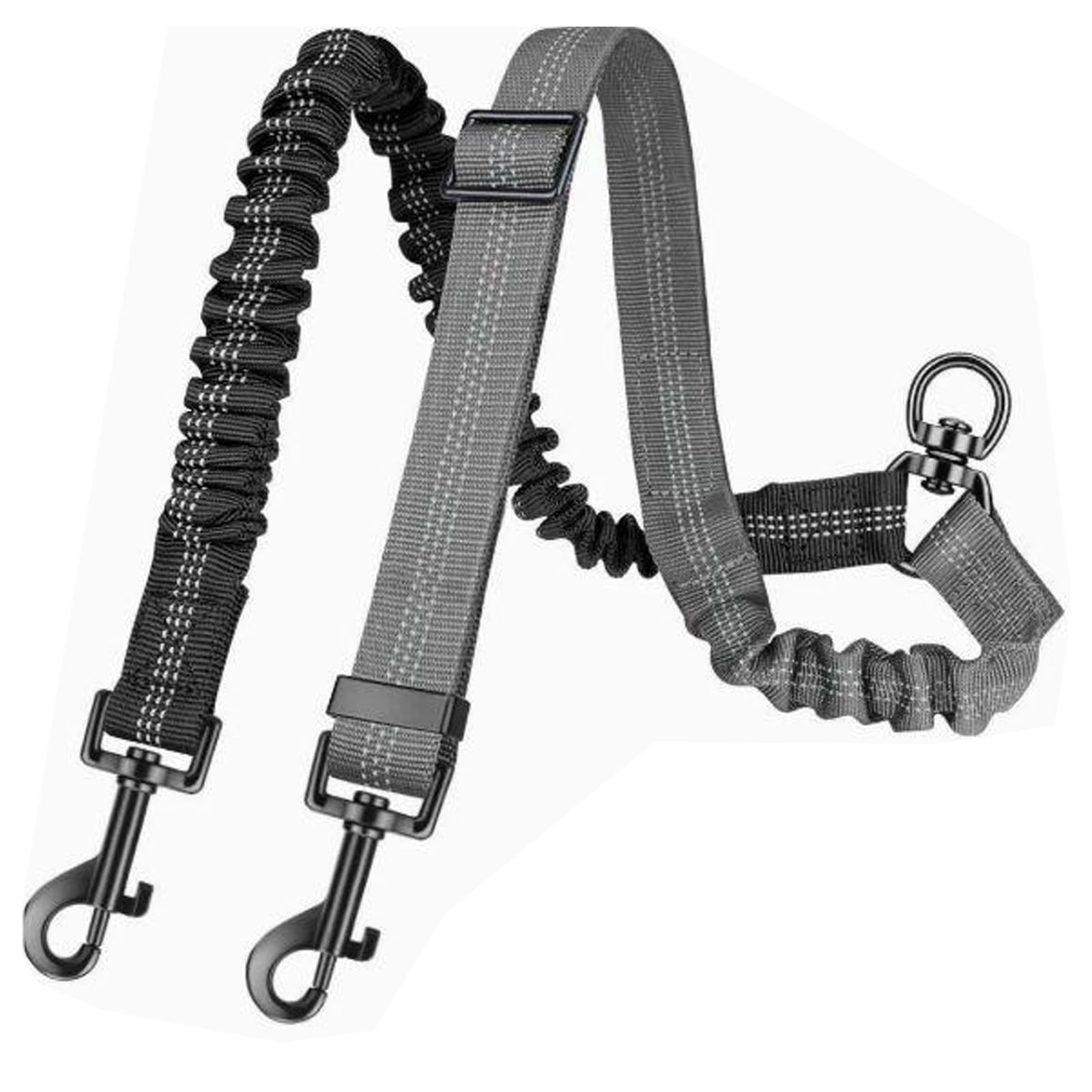 Double Dog Lead for 2 Dogs No Tangle, Dual Dog Lead with 2 Point Control