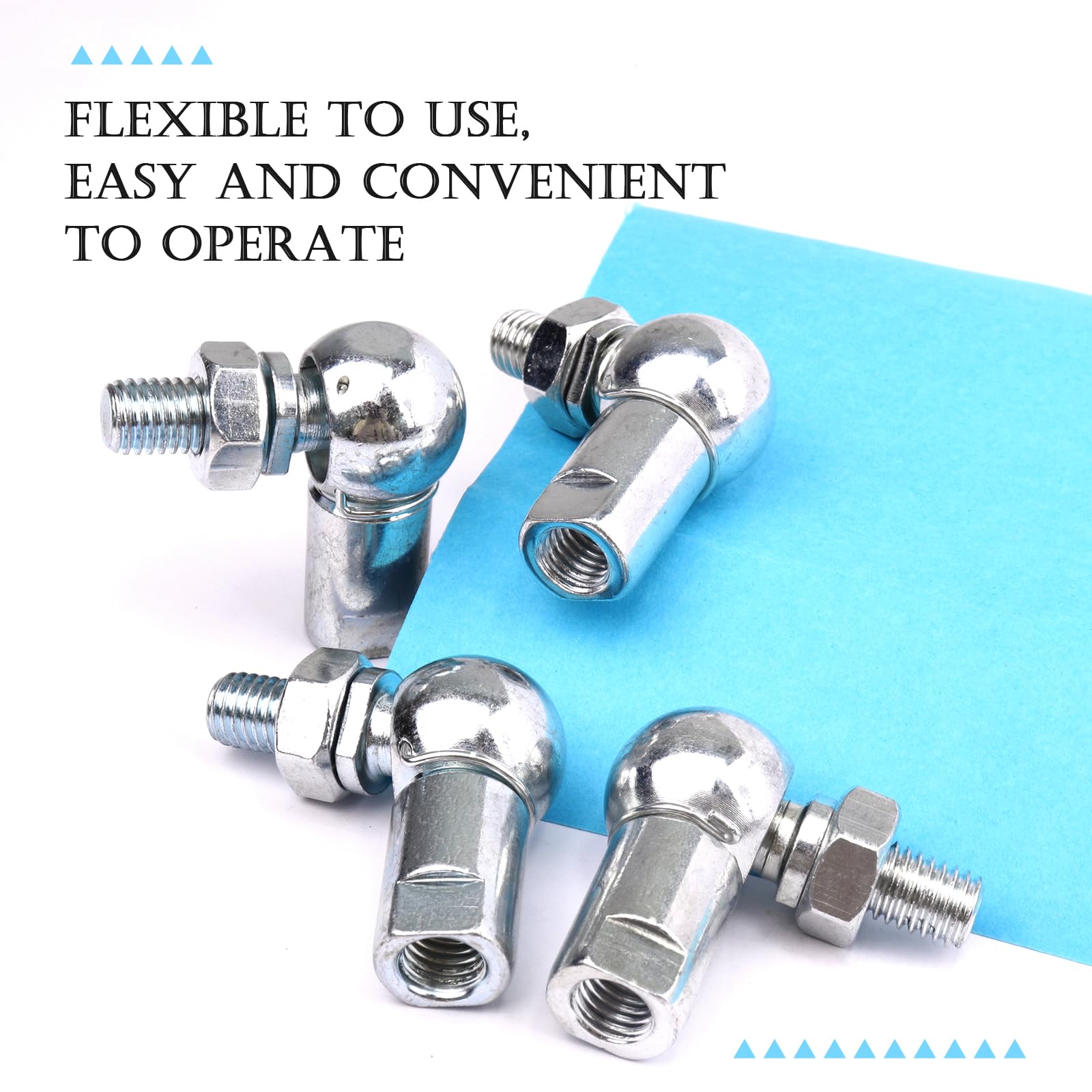 Joy-Button 1 Kugelgelenkstange Für Modellbau - Präzisionslenkung Aus Alu & Stahl (M3, 80mm) In Blau