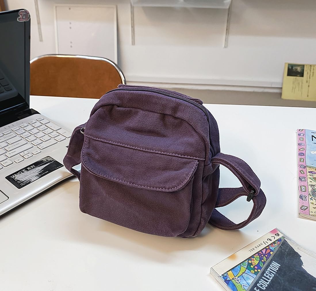 Collsants Small Crossbody Bag Cute Purse Mini Canvas Crossbody Purse Phone bag - Image 3
