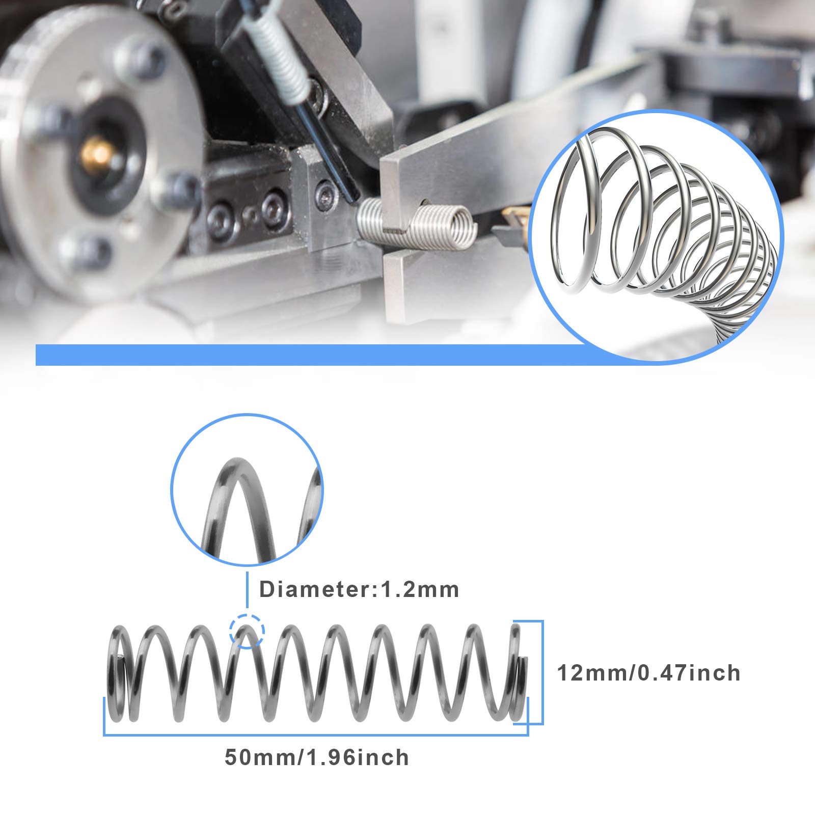 Tool Equipment Springs 20-Pack Stainless Steel Compression Springs - 1 ...
