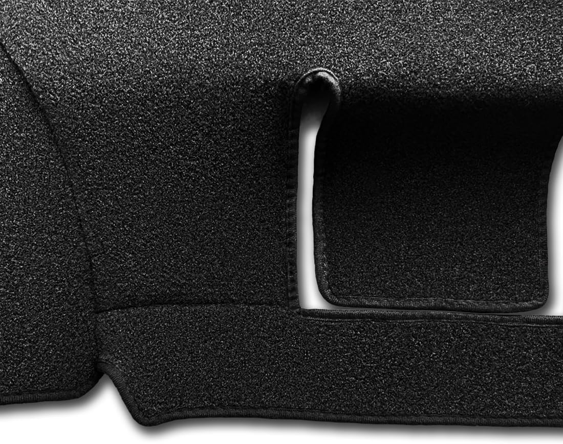 Yiz Dash Cover Mat Custom Fit for Ford F150 F250 F350 F450 Superduty Expedition with Light Sensor,Dashboard Cover Pad Carpet Without Forward Collision Warning (Black) J19