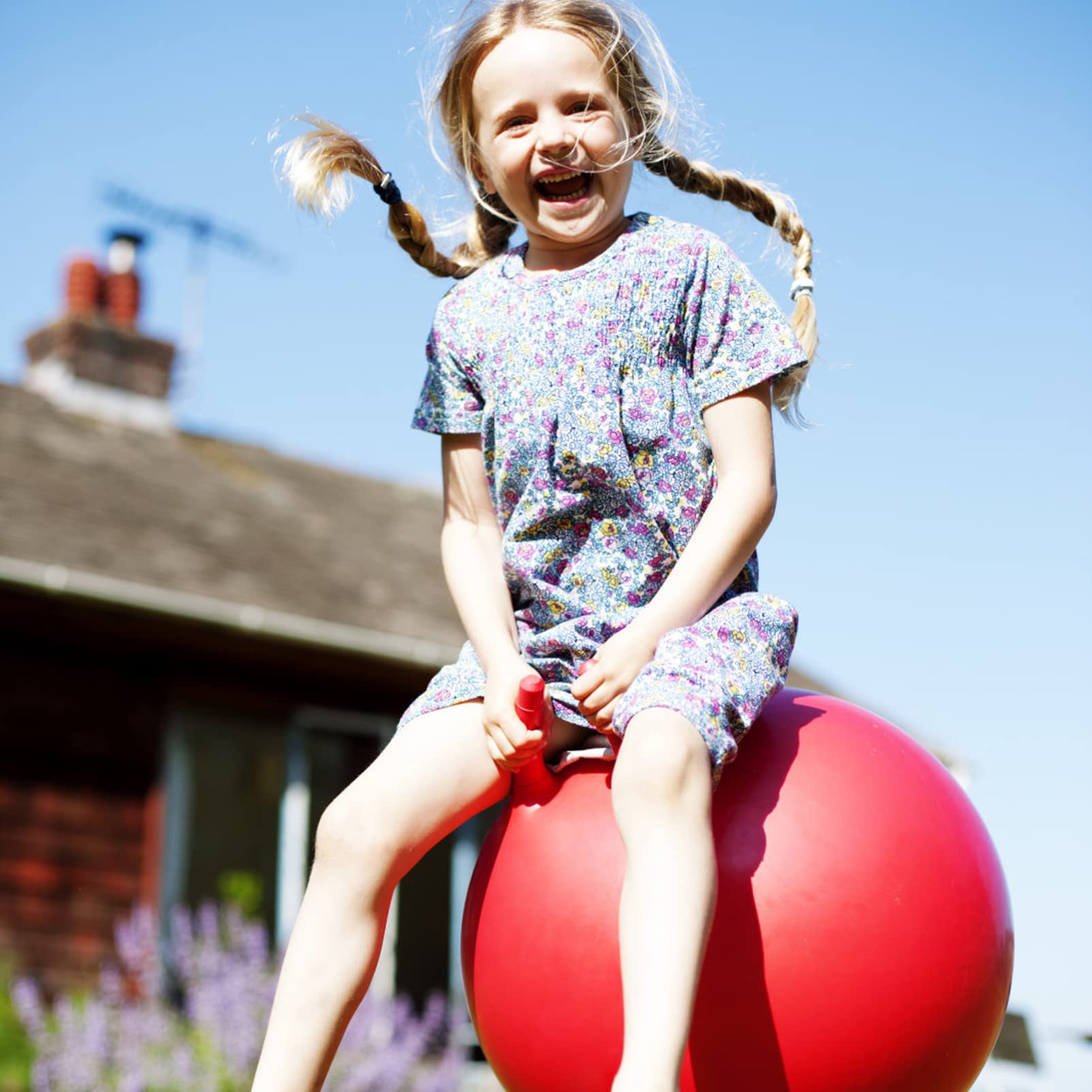 DECHOUS Wear-resistant Jumping Sheep Horn for Kids Handle Fun Easy to Grip Play