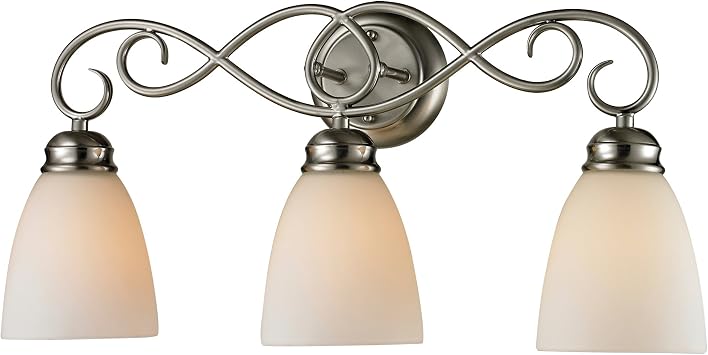 Elk Home Chatham 23-inch Wide 3-Light Vanity Light in Brushed Nickel