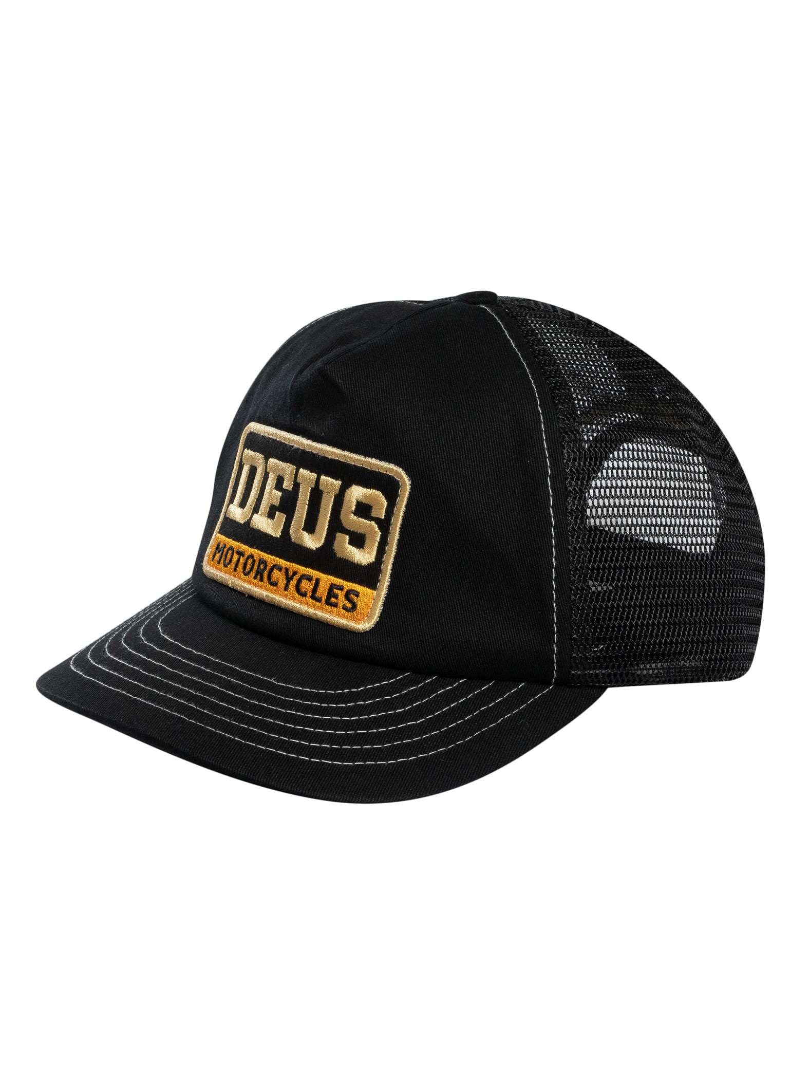 Deus Ex Machina Men's Black Malden Trucker Cap