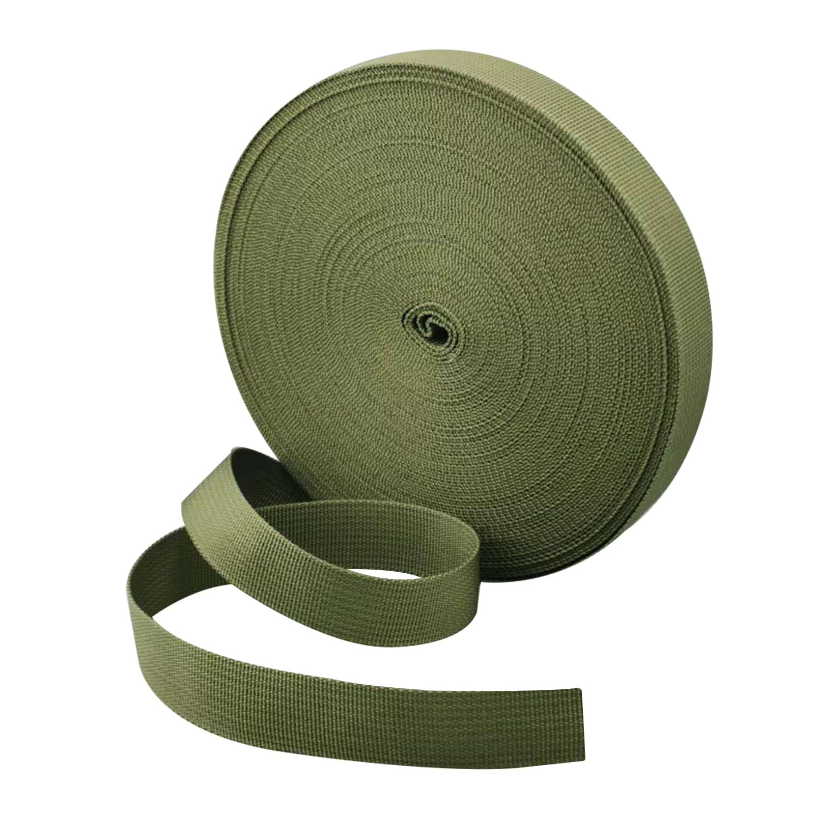 1 Roll 65.6 Feet Tree Tie for Plant Support Garden Strap 1 Inch Width Staking and Guying Material 1,800 Lbs Strength (Army Green)