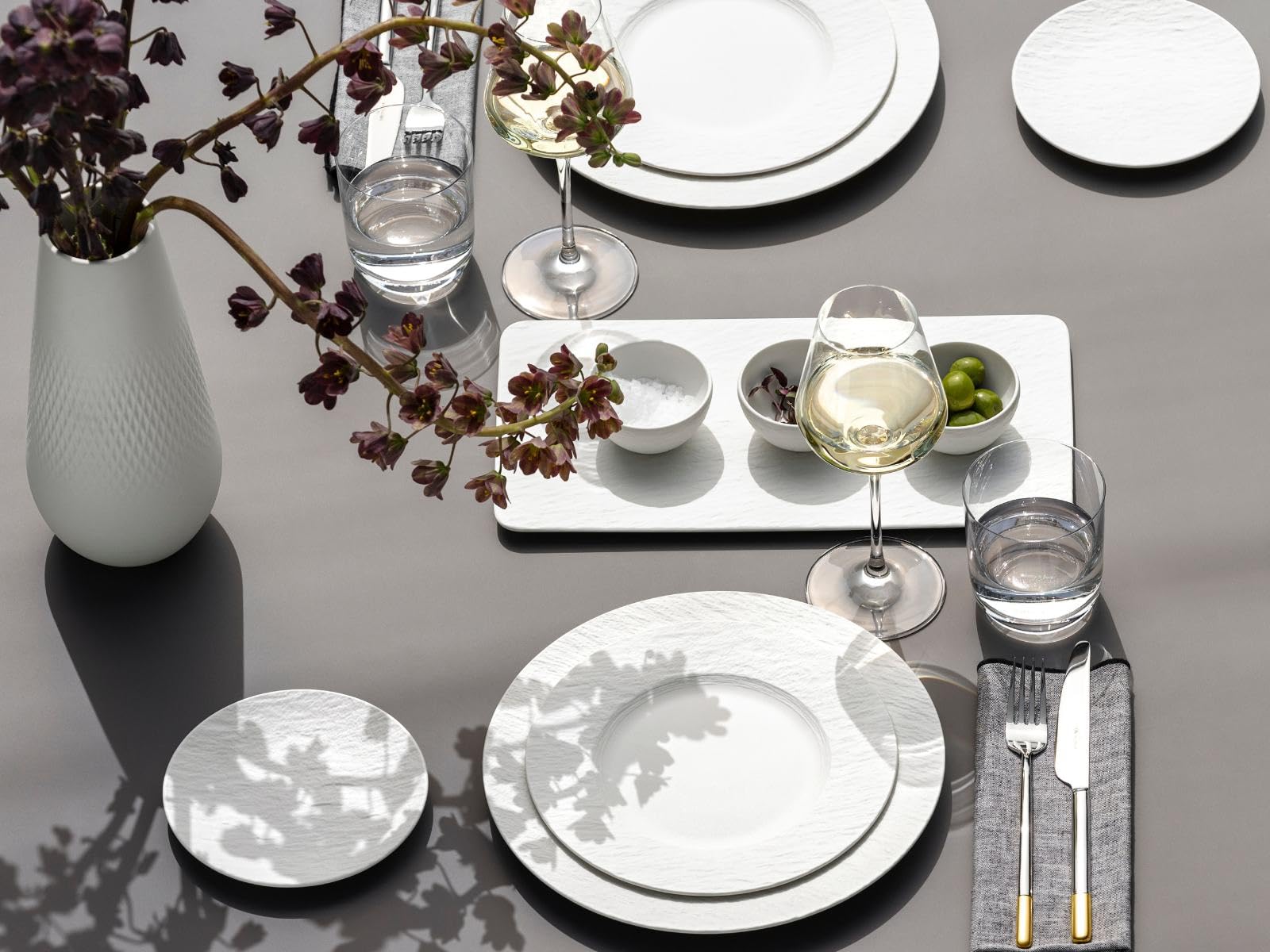 Villeroy & Boch 10-4240-2660-6 Manufacture Rock Blanc Assiette à pain en porcelaine