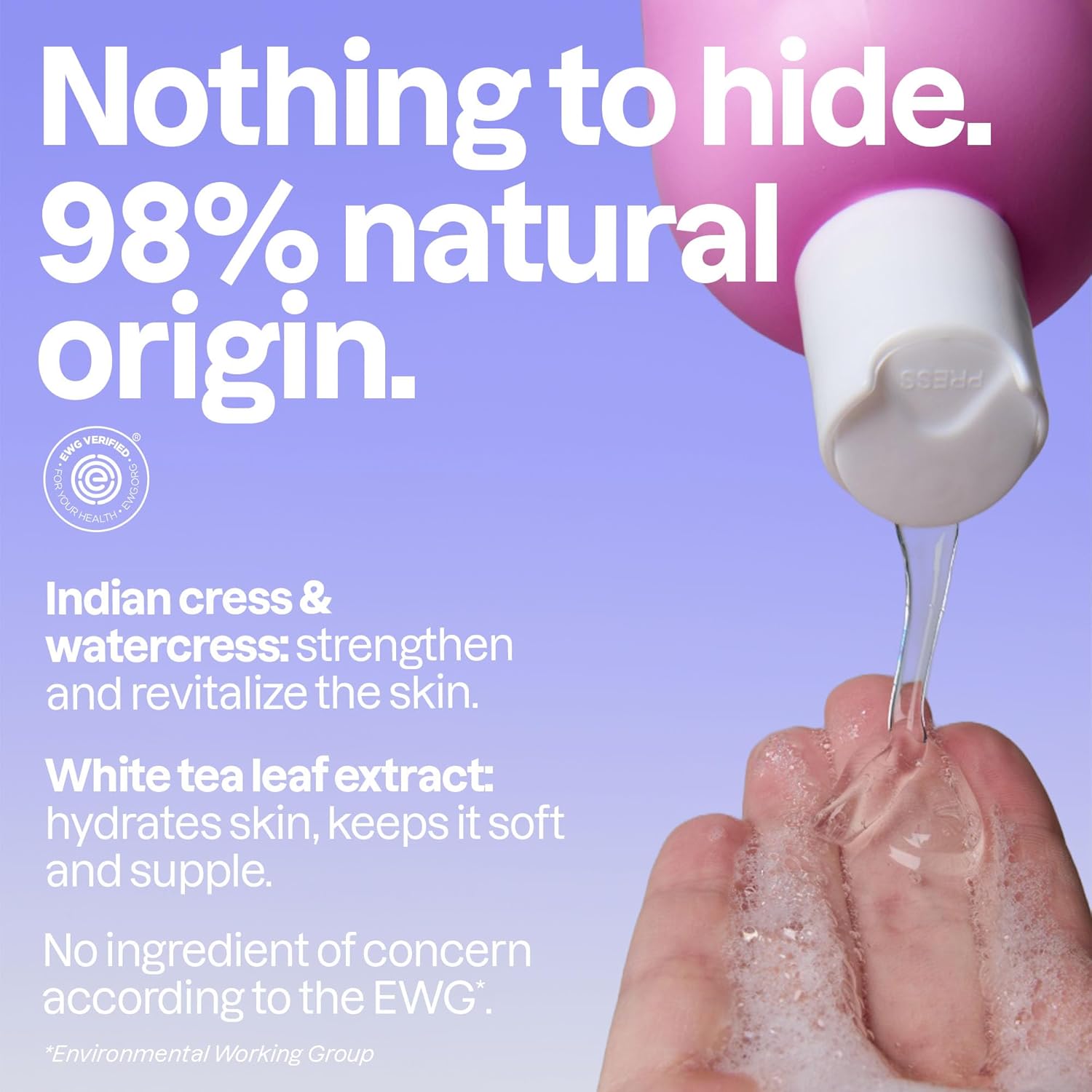 ATTITUDE Body Wash, EWG Verified Shower Gel, Dermatologically Tested, Plant and Mineral-Based, Vegan Personal Care Products, Coconut & Wild Berries Scent, 16 Fl Oz - Image 3