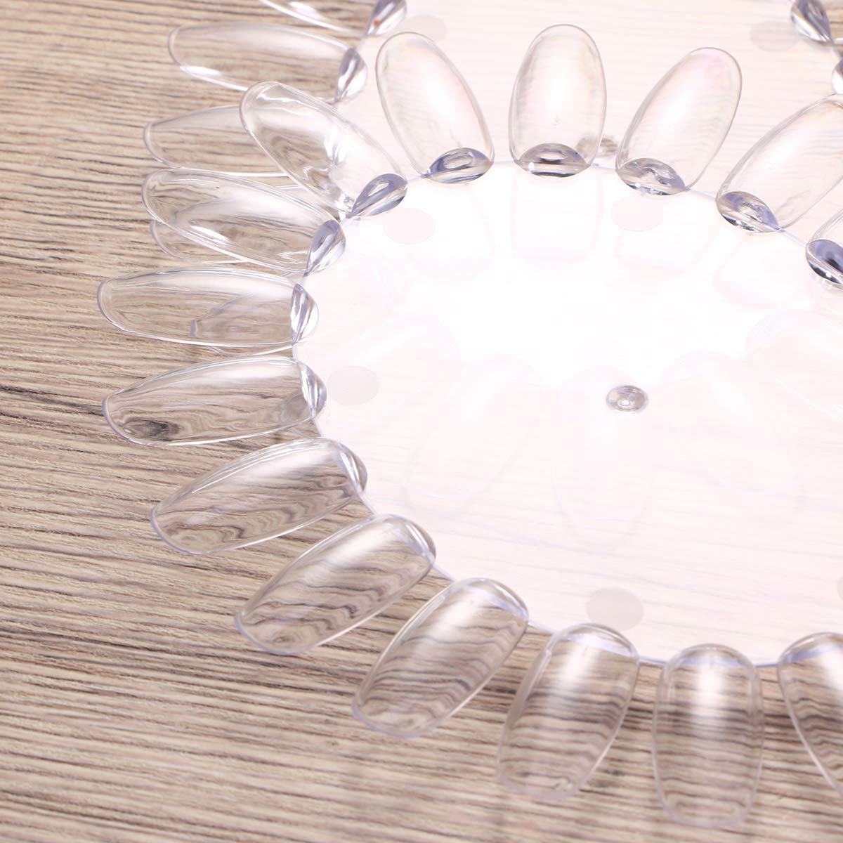 Rosenice Lot de 10 nuanciers ronds, avec faux ongles – Parfaits comme présentoirs de décorations d’ongles