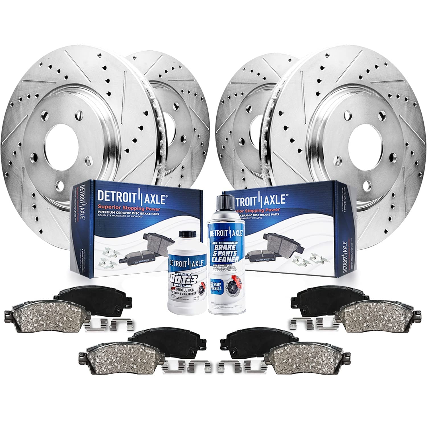 Detroit Axle - Brake Kit for 12-20 Dodge Durango 13-15 Jeep Grand Cherokee
