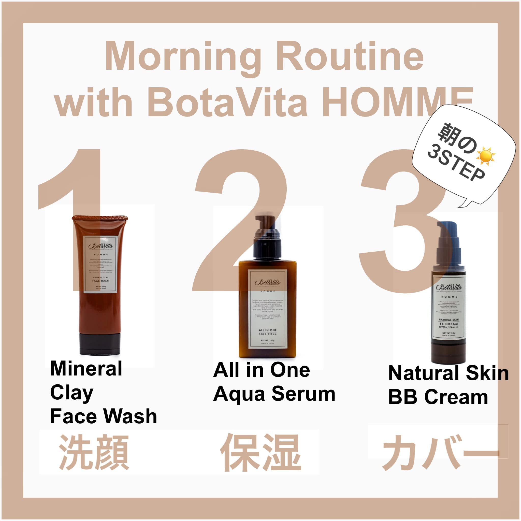 Amazon.co.jp: BotaVitaHOMME bbクリーム メンズ 大容量35g (日焼け