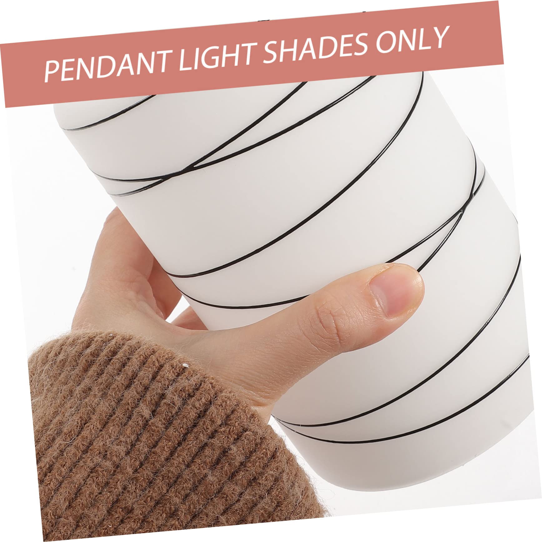 SHINEOFI 2 szt Nowoczesne Szklane Klosze Walcowe Do Opraw Osłony Lamp Wiszących i Kinkietów Transparentne Klosze Do Żyrandoli Łatwy Montaż Eleganckie Akcesoria Oświetleniowe