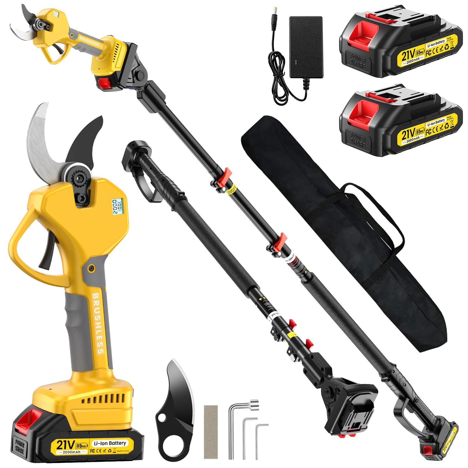 MuatCtarom 2-in-1 Pole Pruning Shears