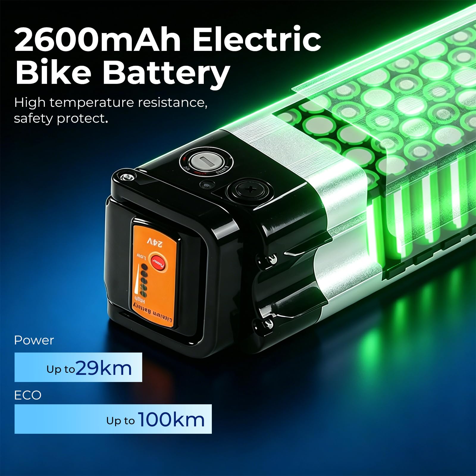 24V 10.4Ah Phylion E-Bike Akku Silverfish XH259-10J Zhenlong/ZL07010-F