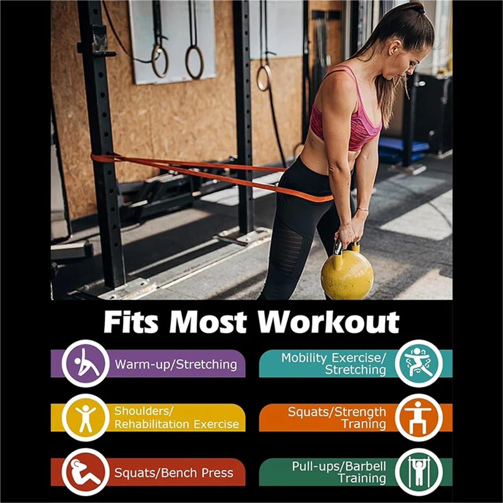 Gomas Elasticas Musculacion Banda Elástica Multiusos for Yoga | Círculo de estiramiento de resistencia de entrenamiento físico