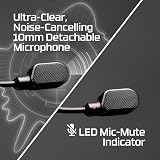 HyperX Cloud III S – Wireless Gaming Headset | Multi-Platform, 2.4GHz, Bluetooth, Battery up to 120 Hrs 2.4GHz / 200 Hrs Bluetooth, 53mm Angled Drivers, 10mm Detachable Mic, Customizable – Black/Red - 6