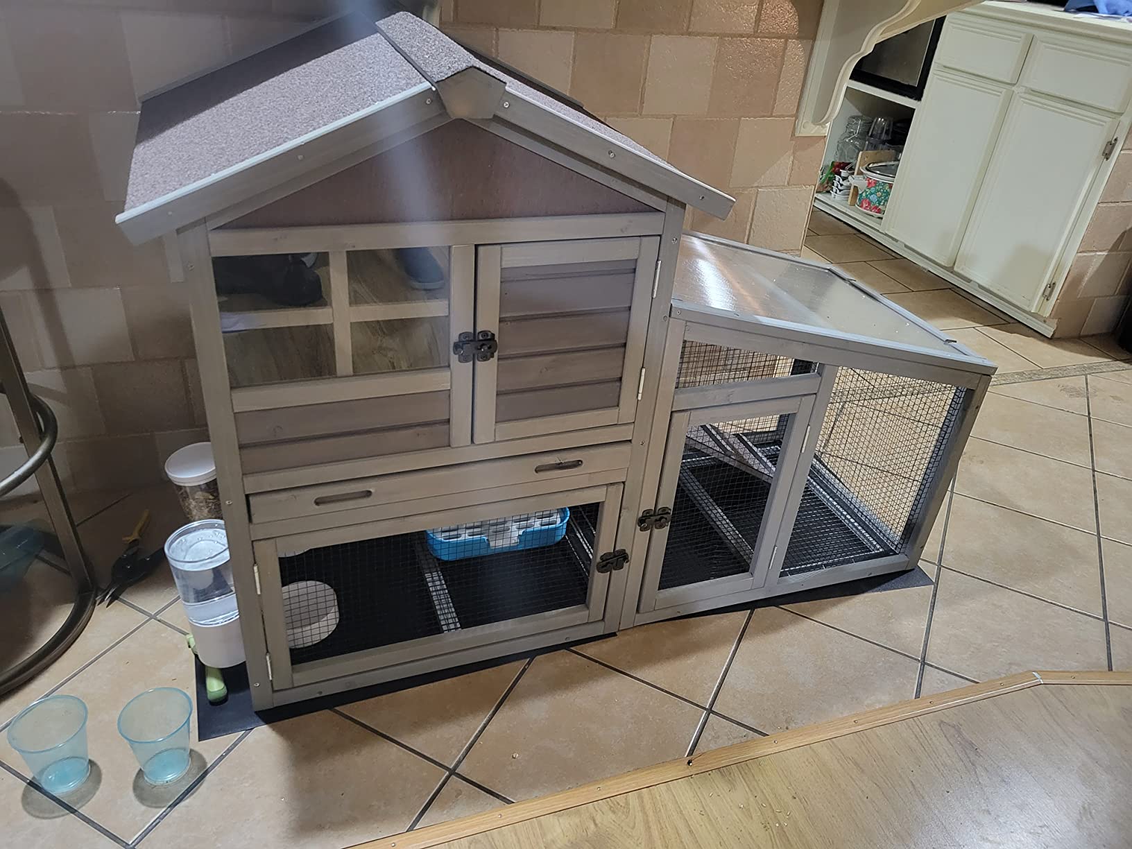 30/mo Finance Gutinneen Rabbit House Indoor Outdoor Rabbit Hutch