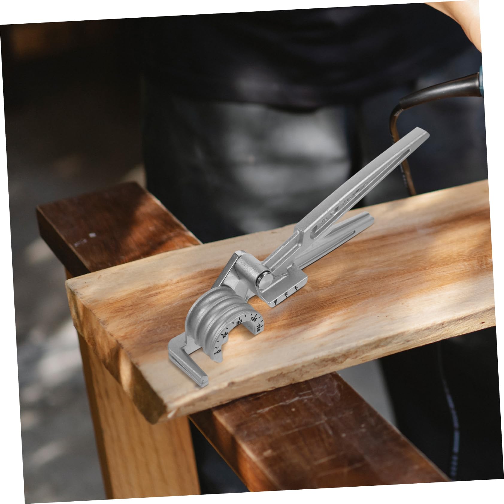 SOESFOUFU Tubing Bending Tools for Brass Aluminum Manual Tube Bender 0-180° Sheet Metal Bending Machine