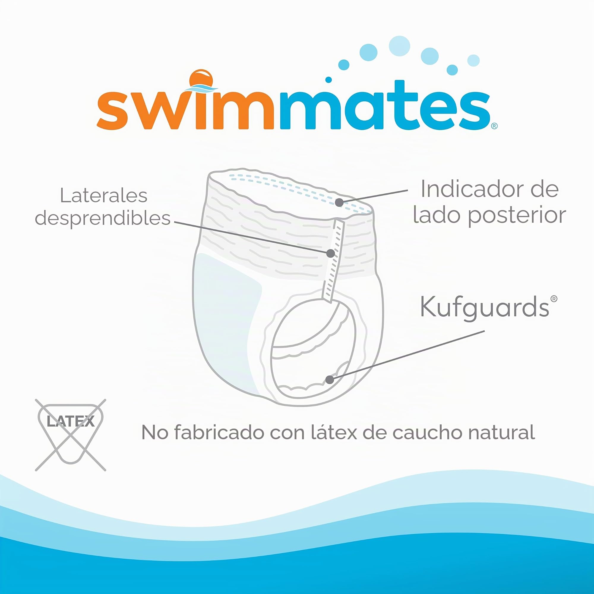 Swimmates Disposable Adult Swim Diapers, Medium, 20 by Swimmates