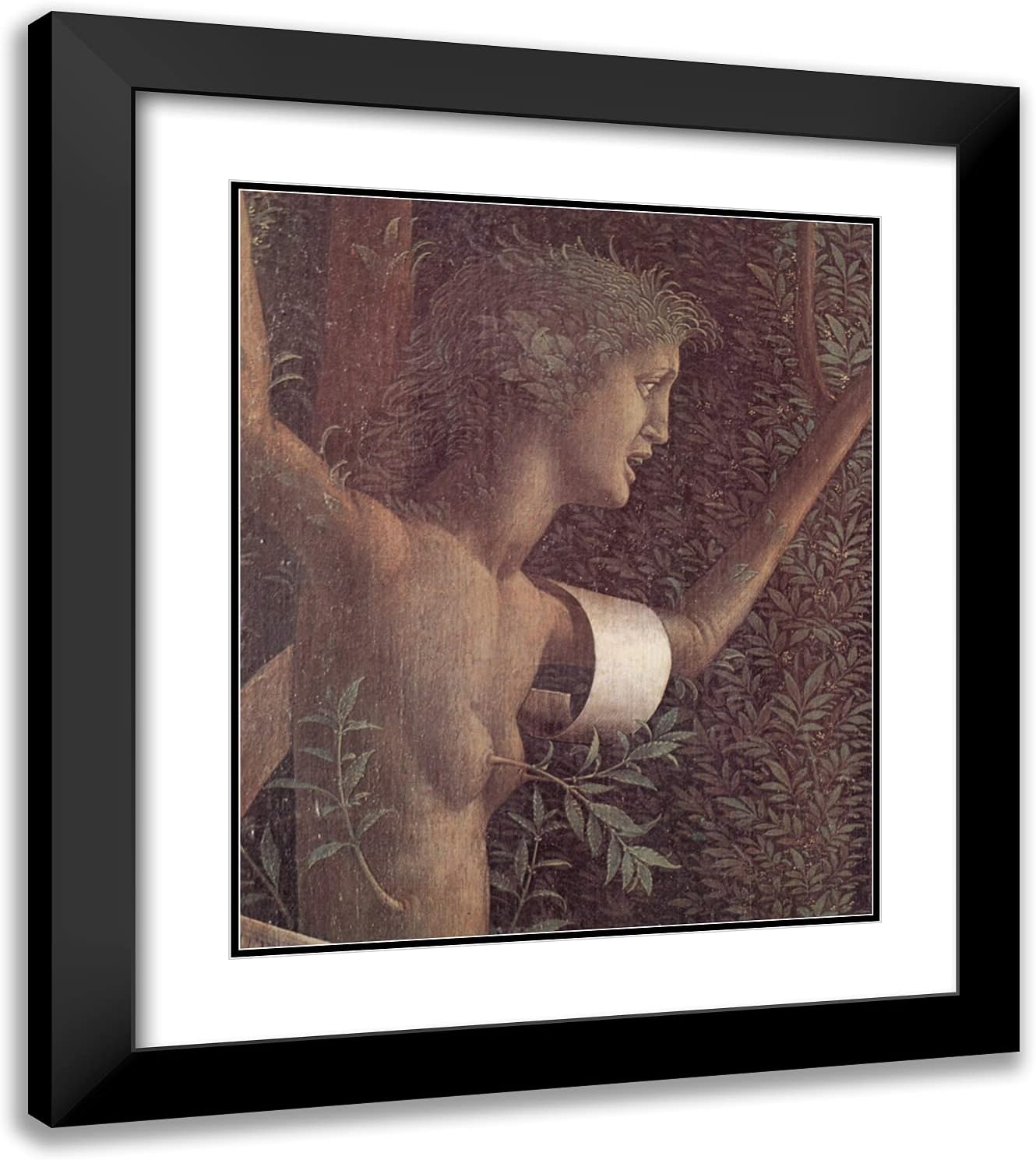 ArtDirect Mantegna, Andrea 20x23 Gold Ornate Framed Art Print with Double Matting Titled: The Victory of Virtue