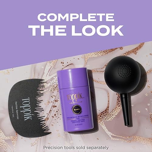 Miniatura 8 de Toppik Hair Filler Fibra de cabello de queratina de 0.42oz  Espesador de cabello para mujeres, peinados de aspecto más completo, productos de