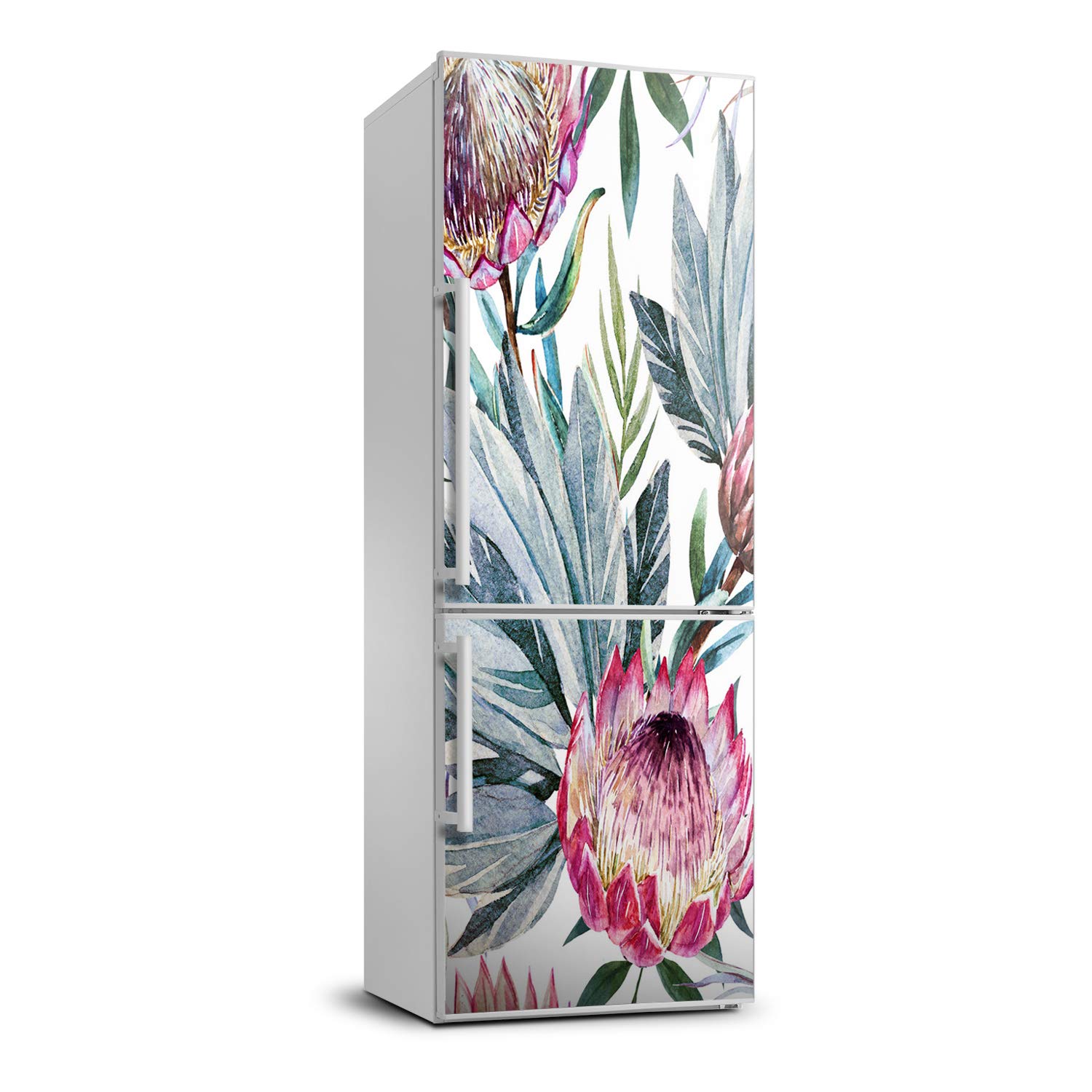 Sticker frigo 60x180cm motif protea pour une ambiance nature dans votre cuisine