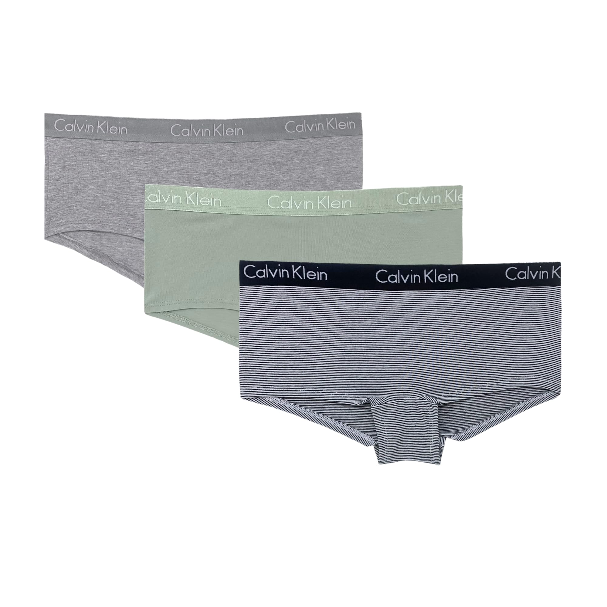 Calvin Klein Women`s Motive Cotton Boyshorts 3 Pack (as1, alpha, m, regular, regular, Grey(qp2351-002)/G_s)