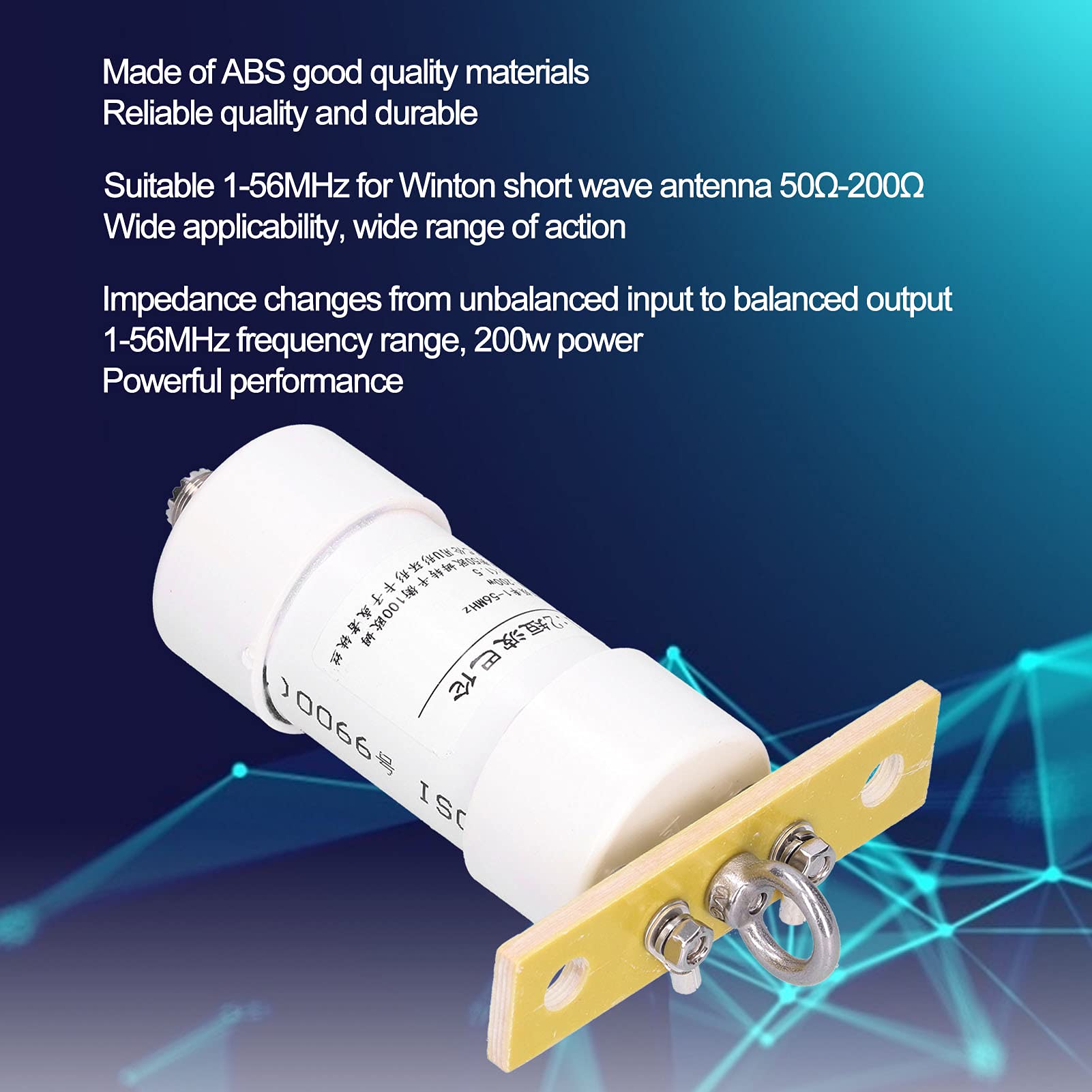 1: 2 Balun Odpowiednie 1-56 MHz Winton Krótka Antena Fali 200W 50 Ω-100 Ω Wymiana Elektroniki
