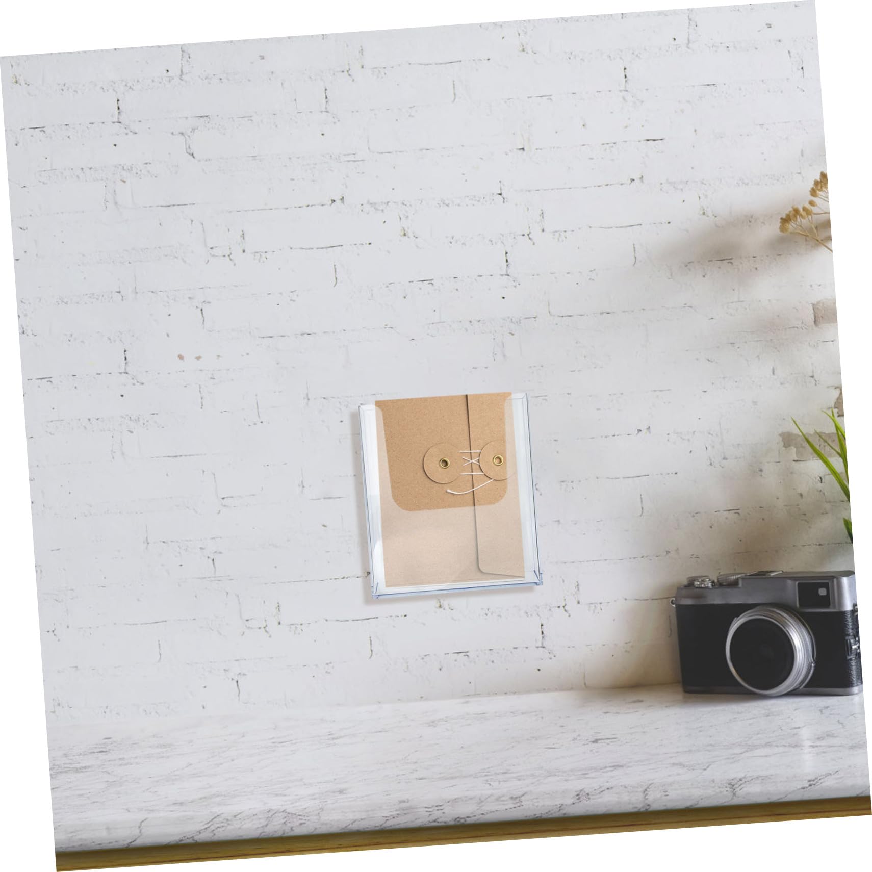 Revistero Transparente de Pared para Correo y Folletos, Organizador Acrílico Compacto, Soporte de Pared para Documentos Oficina, Porta Sobres y Carpetas Colgantes