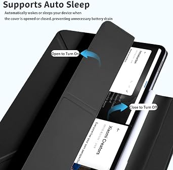 Case for OnePlus Pad 3 13.2Inch Slim Magnetic Stand Cover, PU Leather, Full Protection, Anti-Scratch, Dirt-Resistant, Lightweight [Black]