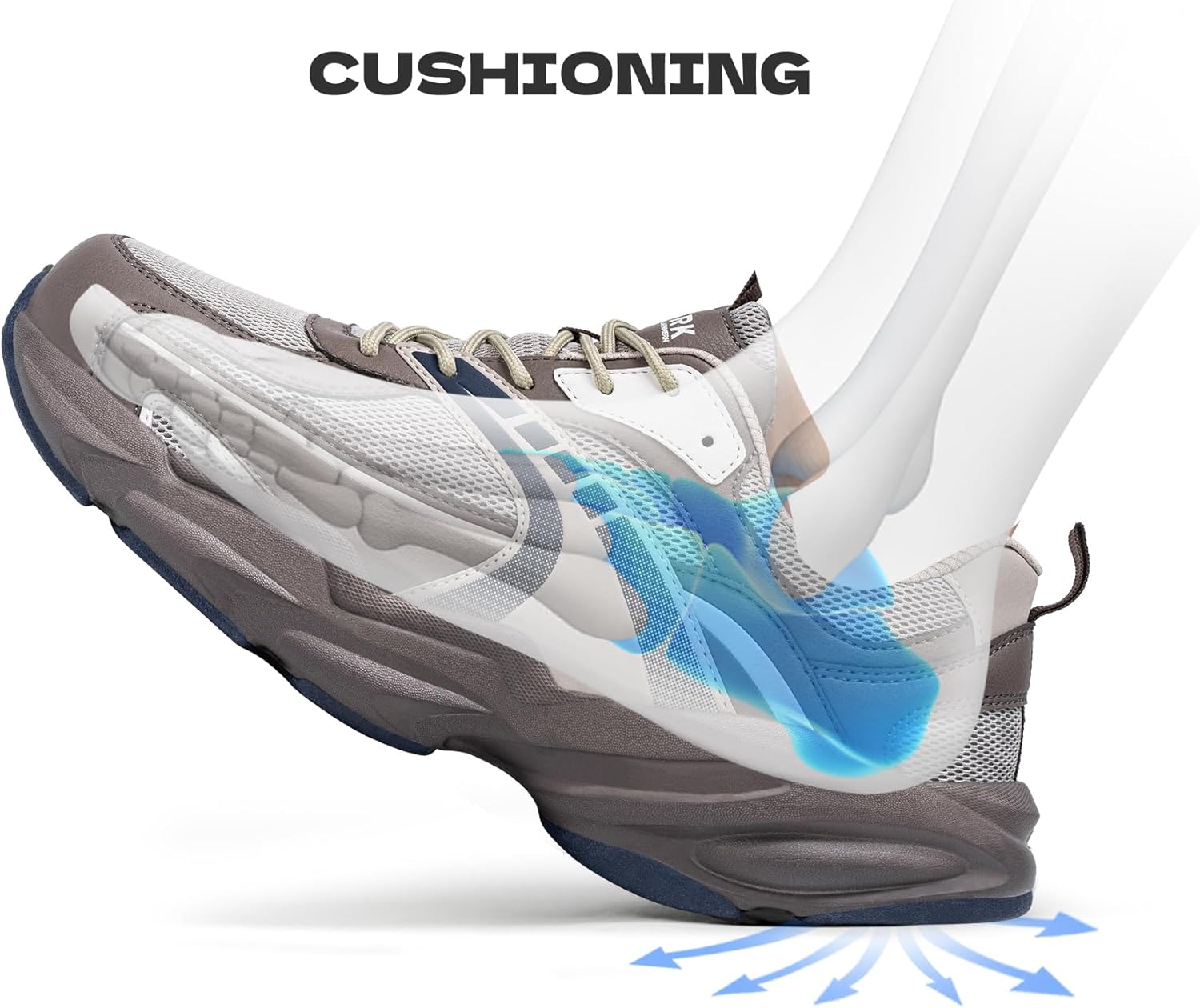 LARNMERN Steel Toe Shoes for Women Men Non Slip Composite Puncture Proof Ergonomic Safety Work Construction Sneakers Lightweight Breathable Tennis Shoes - Image 6