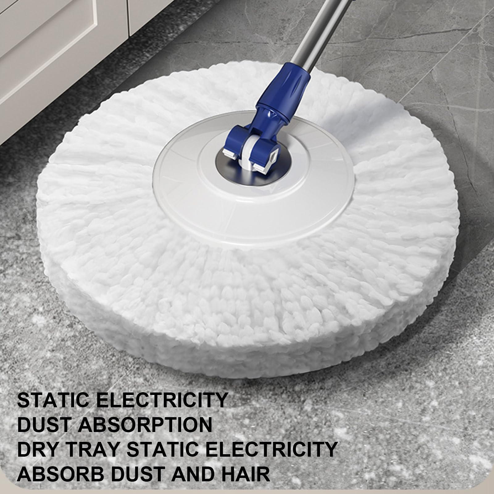 Zestaw wiadra, obrotowy mop, funkcja łatwego manewrowania trwałe materiały konstrukcja ochrona przed rozpryskami szybkoschnący ergonomiczny uchwyt, oszczędzający pracę środek do czyszczenia