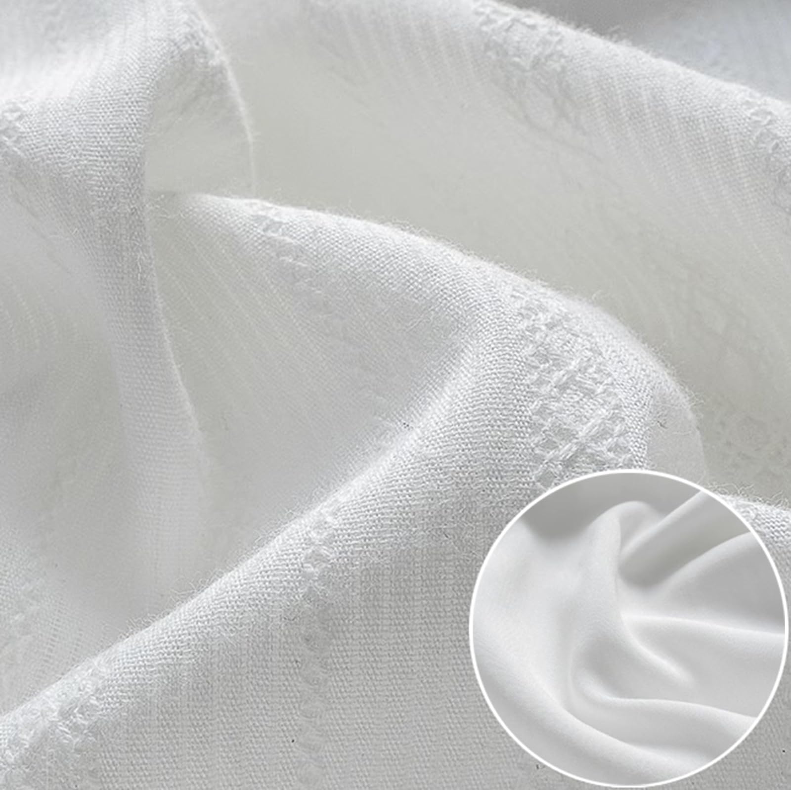 Delantal Mujeres, Vestido De Encaje Cruzado Ajustable Delantal para Jardinería, Cocina, Limpieza, ManicuraWhite,One Size