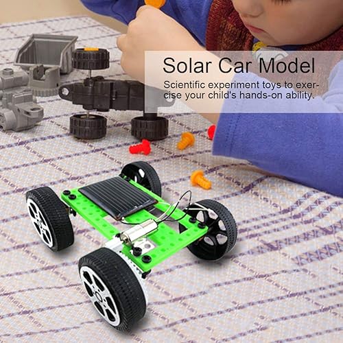 Miniatura 5 de Kit de coche micro solar, mini modelo de coche solar de energía solar DIY juguete de montaje científico juguete educativo para niños regalo