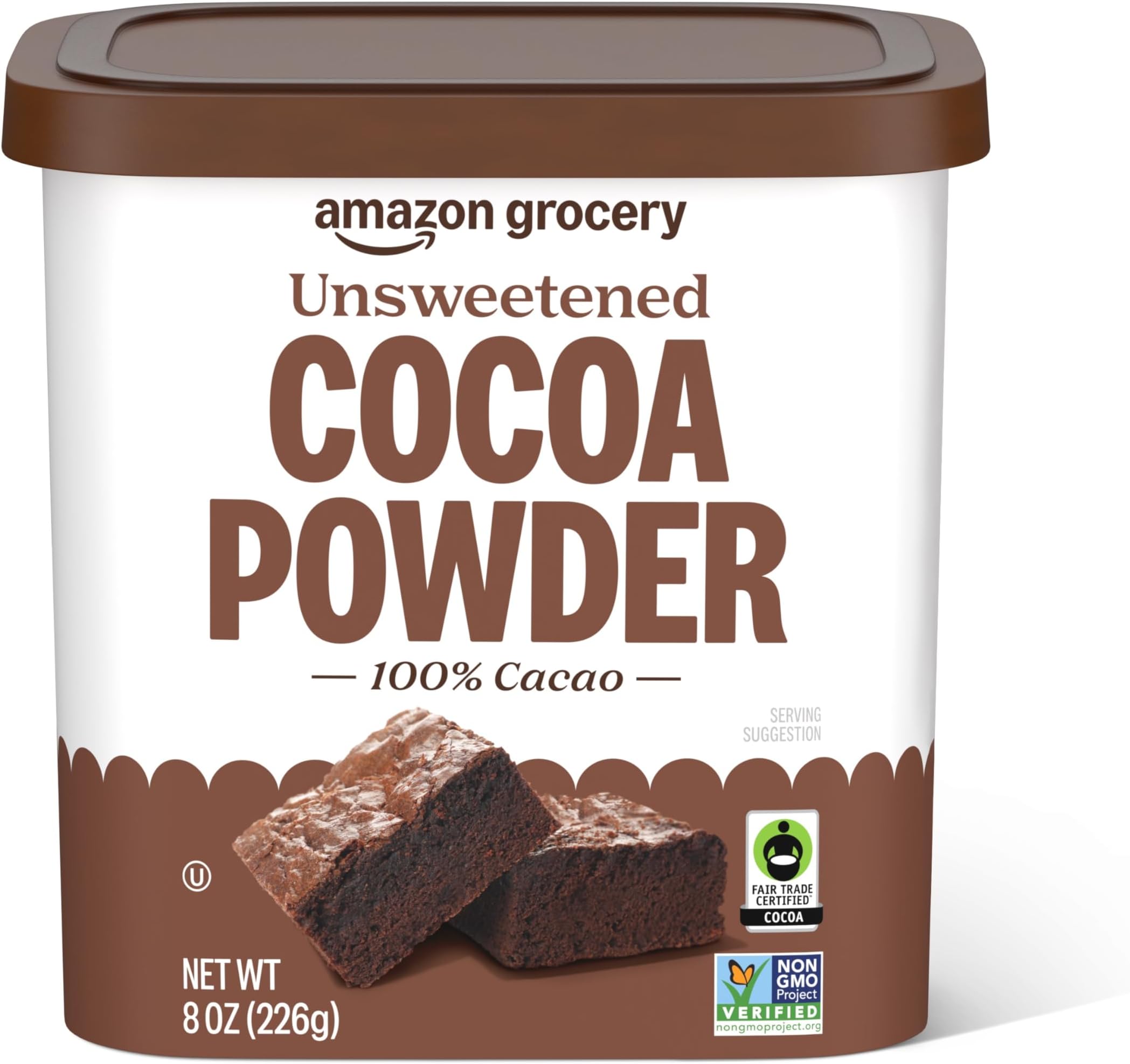 Amazon Fresh - Unsweetened Cocoa Powder, 8 oz