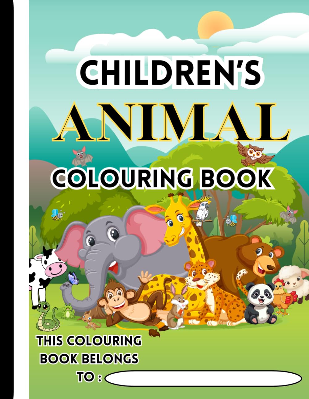 Children’s Colouring Book: Animal friends