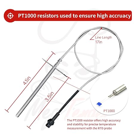 RTD Temperature Sensor Probe for Pit Boss Horizontal Controller