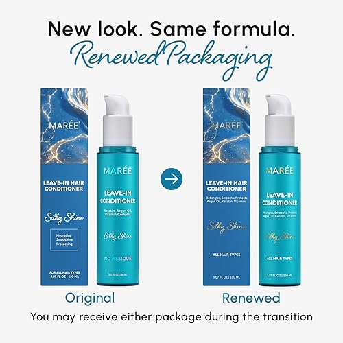 Miniatura 2 de MAREE Acondicionador sin enjuague para cabello seco dañado, acondicionador sin enjuague para cabello rizado, teñido